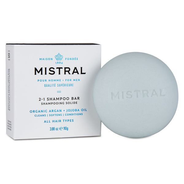 Mistral Men's 2-1 Solid Shampoo Bar