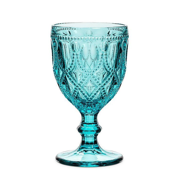 Jewel & Bead Pattern Wine Glass