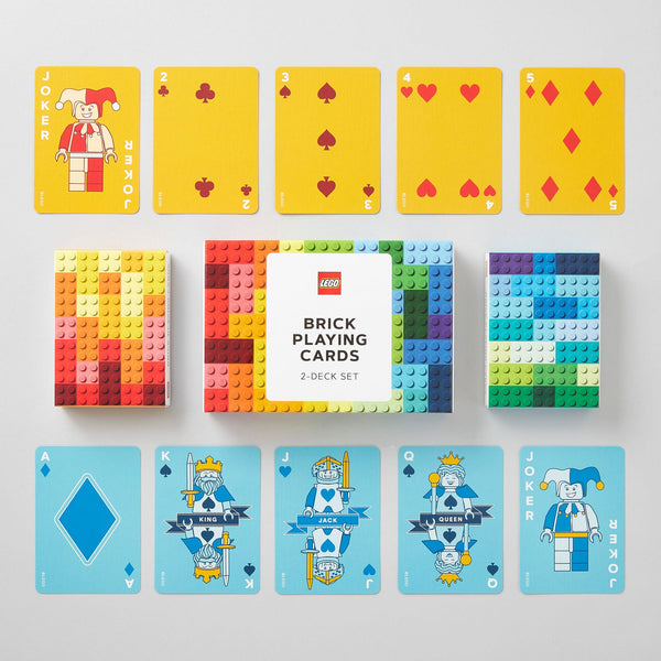 Lego Brick Playing Cards: 2 Deck Set