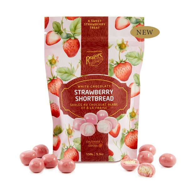 Rogers White Chocolate Strawberry Shortbread
