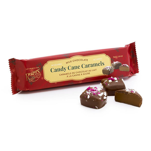 Rogers Milk Chocolate Candy Cane Caramels 4pc
