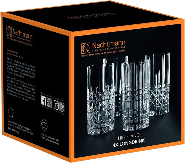 Nachtmann Highland Longdrink Glasses Set of 4