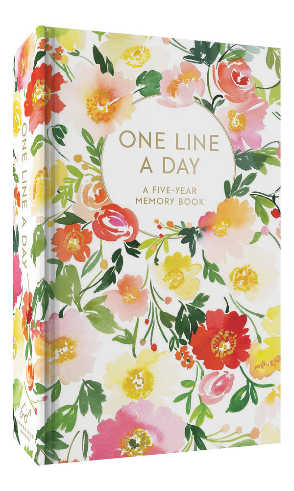 Floral One Line A Day: A Five-Year Memory Book