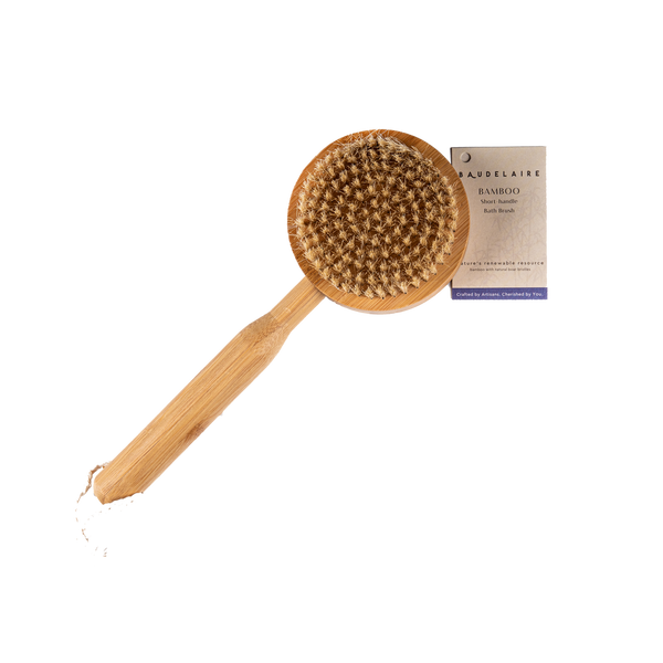 Bamboo Short-Handle Bath Brush