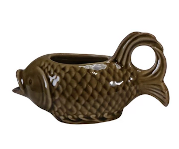 Stoneware Fish Shaped Creamer