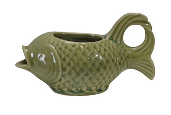 Stoneware Fish Shaped Creamer