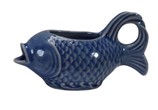 Stoneware Fish Shaped Creamer