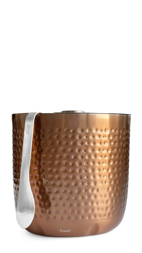 Swell Dipped Metallic Ice Bucket with Tongs
