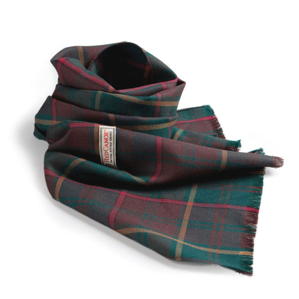 Red Canoe Merino Wool Tartan Scarf