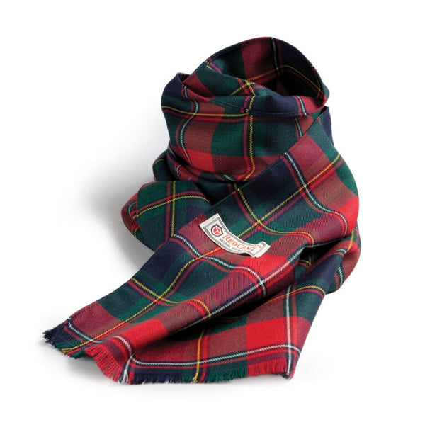 Red Canoe Merino Wool Tartan Scarf