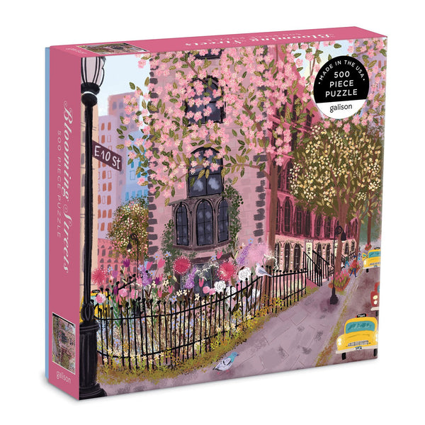 Blooming Streets 500 Piece Jigsaw Puzzle by Joy Laforme