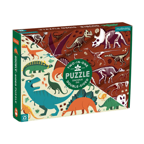 Dinosaur Dig Double-Sided Puzzle