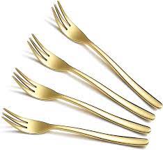 Gold Cocktail Fork