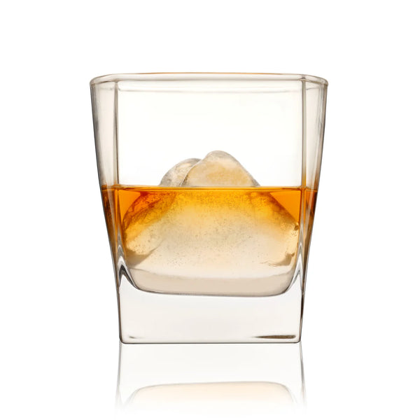 Viski 2 Piece Glacier Mountain Ice Mold with Glass