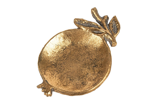 Antique Gold Pomegranate Dish
