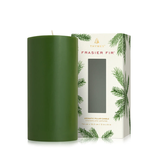 Thymes Frasier Fir 6" Pillar Candle