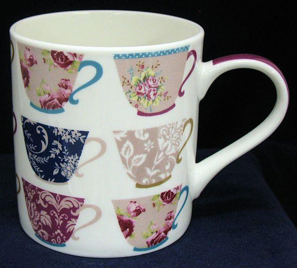 Floral Teacup 12oz Mug