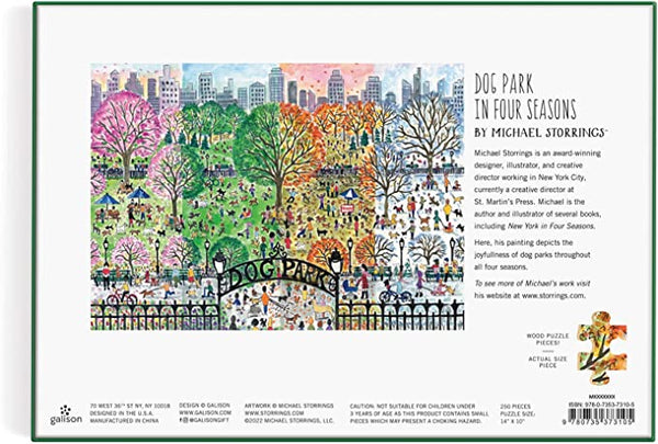 Dog Park In Four Seasons By Michael Storrings Puzzle