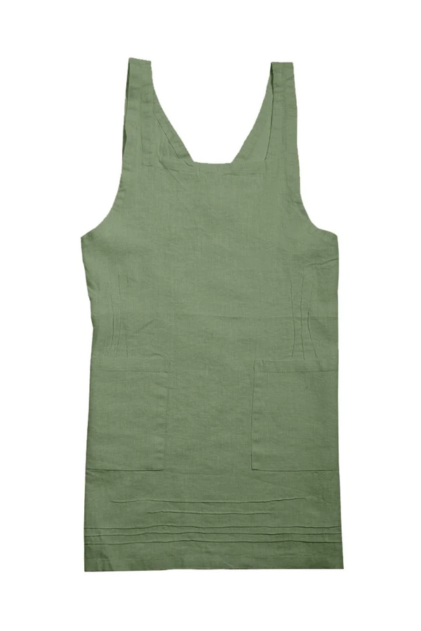 Linen Cross-Back Apron