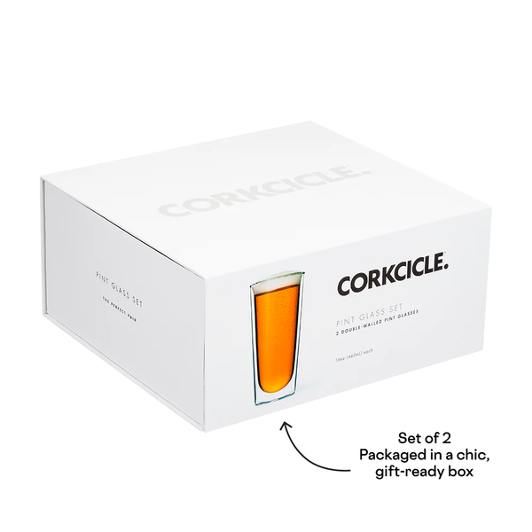 Corkcicle Pint Glass Set Of 2