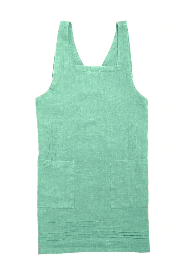 Linen Cross-Back Apron