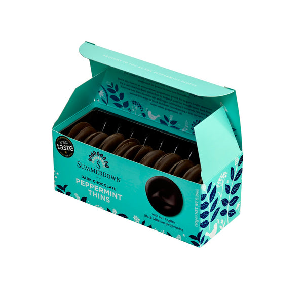 Summerdown Dark Chocolate Peppermint Thins