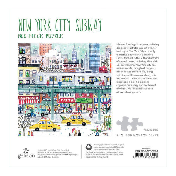New York CIty Subway By Michael Storrings Puzzle