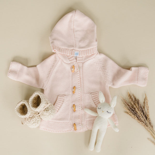 Beba Bean Toggle Button Knit Hoodie