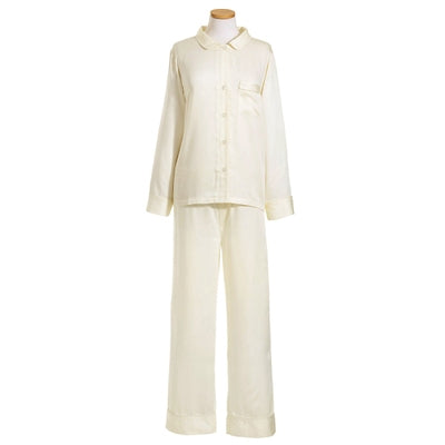 Annie Selke Silken Solid Pajamas